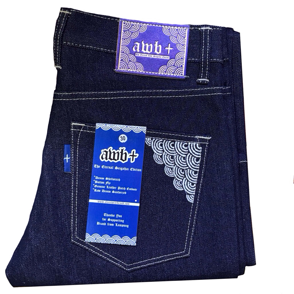 ALONE WEAR CELANA DENIM  16 Oz SELVEDGE  SHELTICTH  16 OZ || DENIM WASH||DENIM STRETCH|| || selvedge