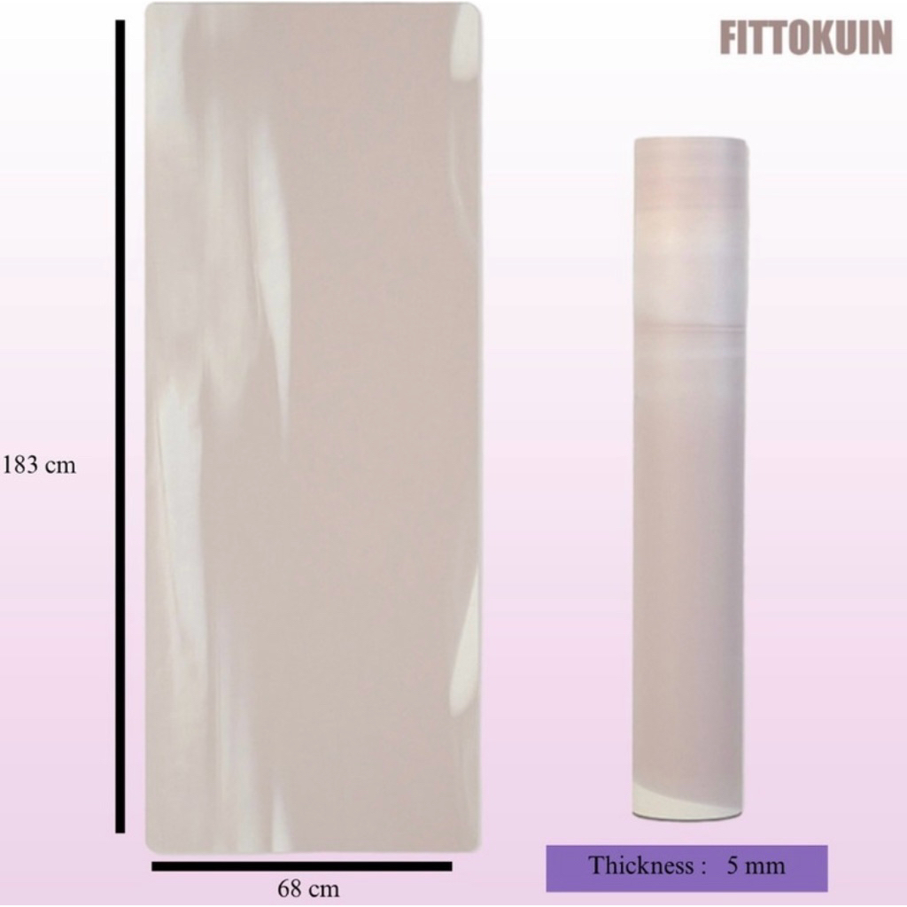 Fittokuin - Premium Yoga Mat Marble Pu Plyurethane Rubber 5 Mm / Matras Yoga Premium Marble Co