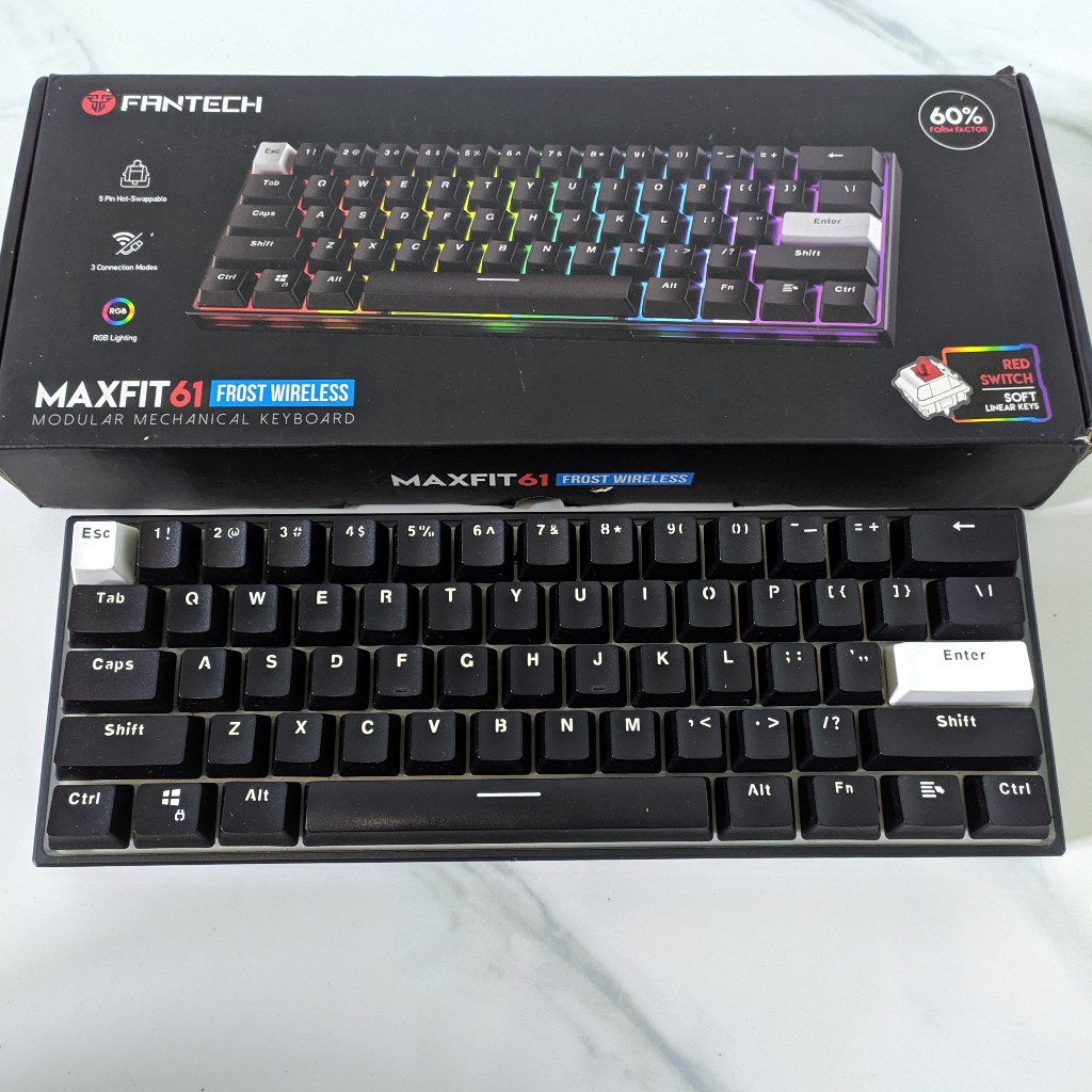 Fantech Maxfit61 Frost Wireless Mechanical Keyboard
