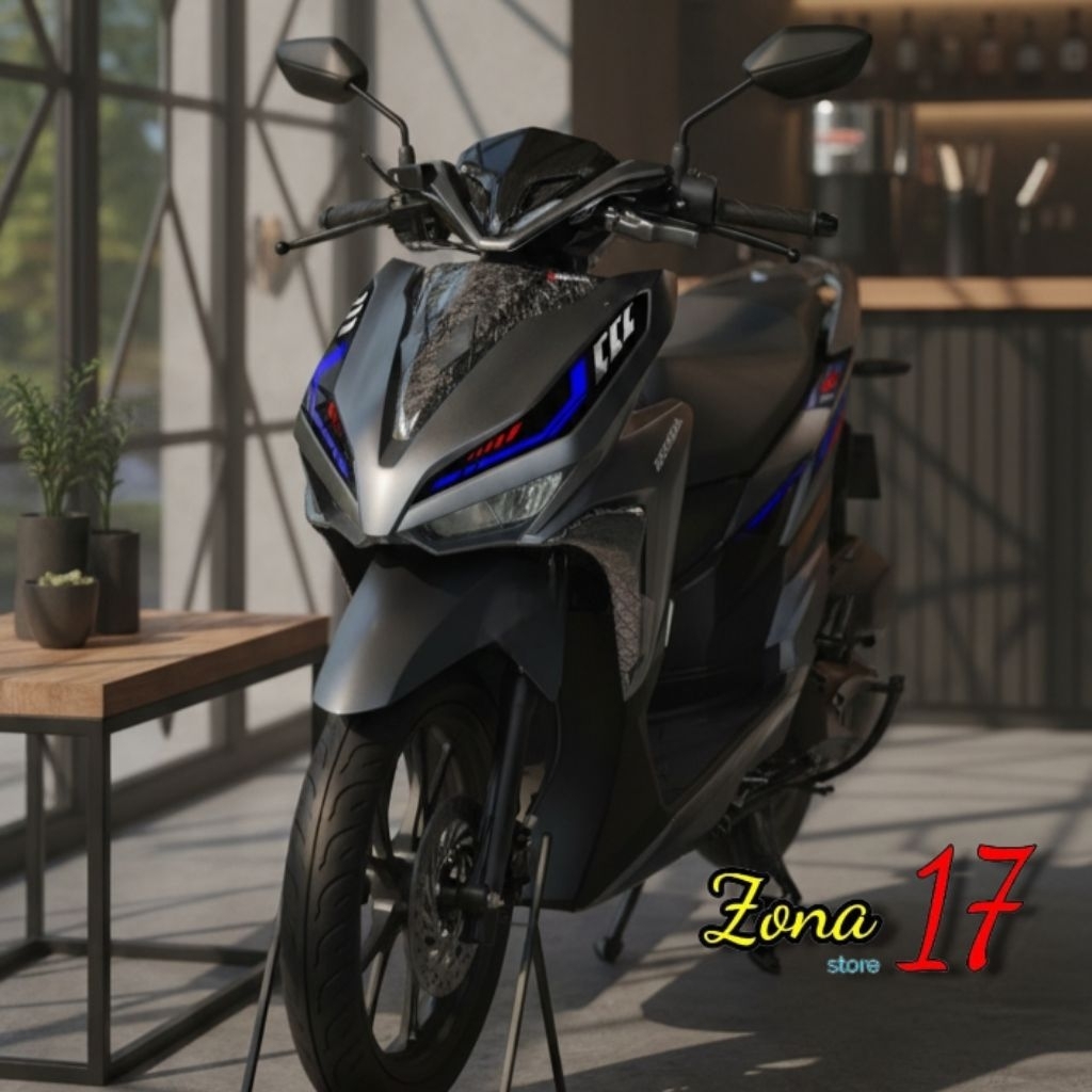 Sticker Alis Vario New Led 125/150  Satu Pasang kanan kiri sticker Variasi Alis Vario new 125 150CC
