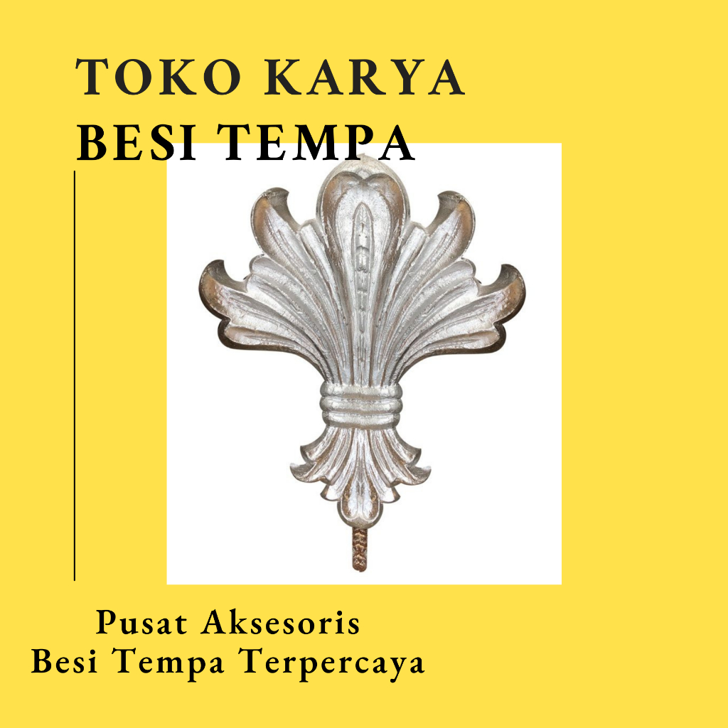 Ornamen Pagar Besi Tulip T-1023 / Ornamen Pagar Besi Aluminium Tulip / Aksesoris Pagar Besi dan Tral