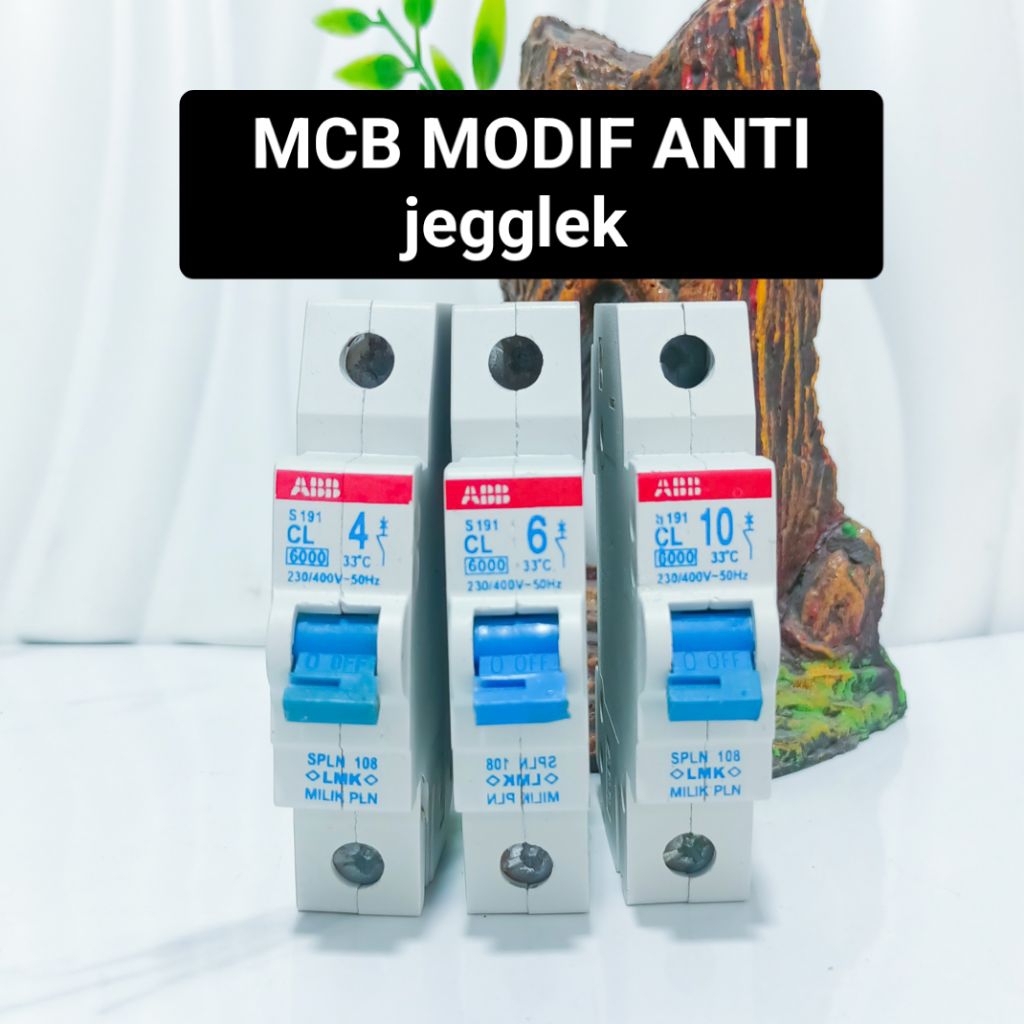 MCB PLN ABB modifikasi Amper anti jegglek 4A modif 35A kondisi bekas