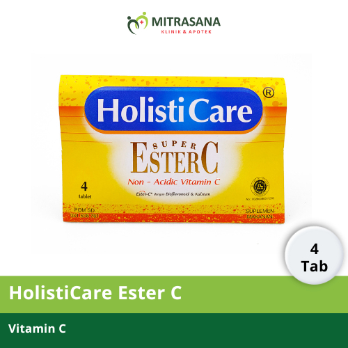 Holisticare Ester C 1 Strip isi 4 Tablet / Vitamin C