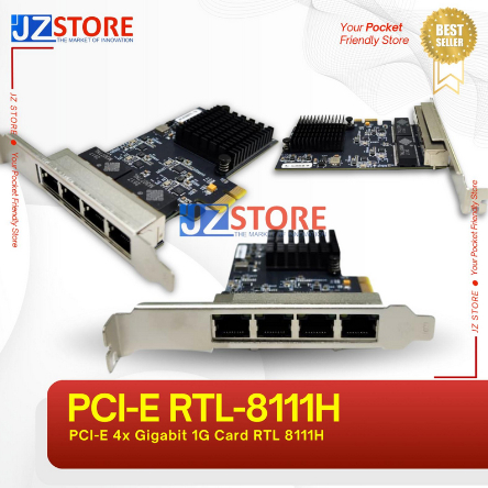 PCI-E 4x Gigabit 1G Card RTL 8111H