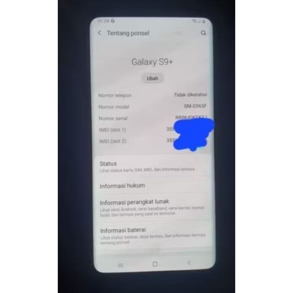Mesin Samsung S9+ sein