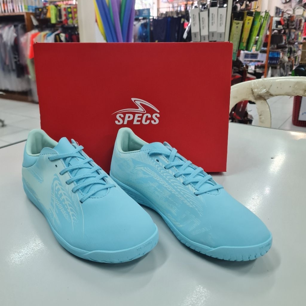 Sepatu Futsal Anak Specs Elevation Two Jr Junior Biru Original Spatu Shoes Putsal Spec Spek