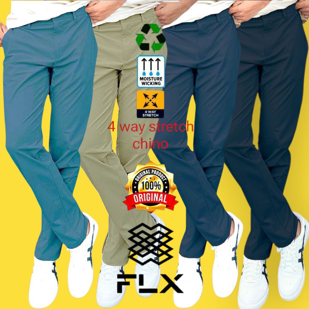 Celana FLX golf stretch chino original