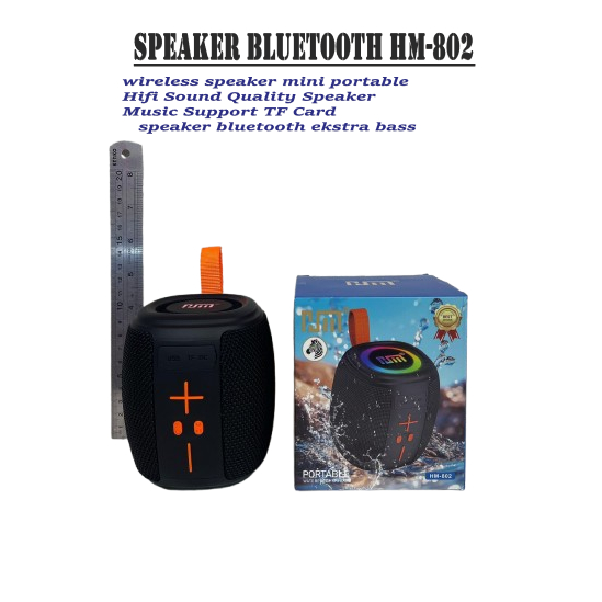 Speaker Bluetooth HM-802 Wireless Speaker Mini Portable Hifi Sound Quality Speaker Music Support TF 