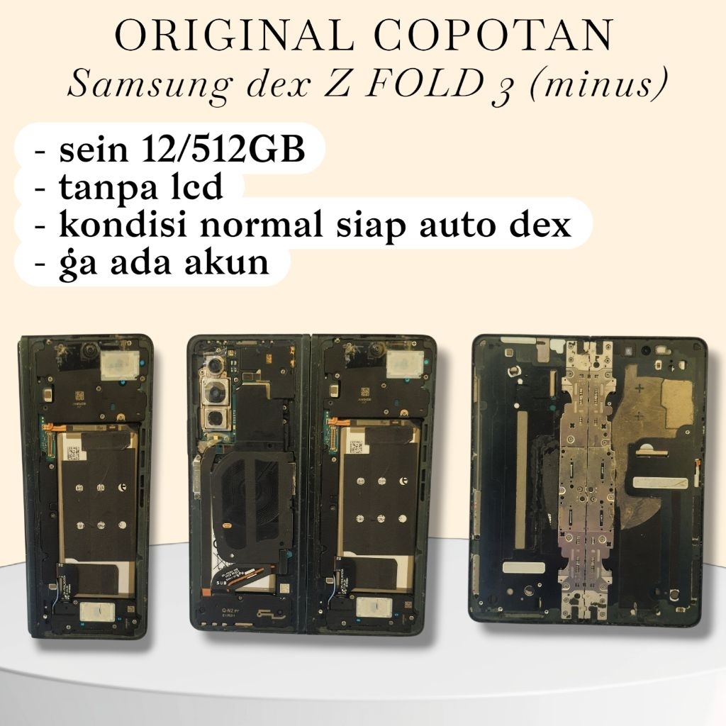 HANDPHONE SECOND/UNIT/HANDPHONE Z FOLD 3 MINUS