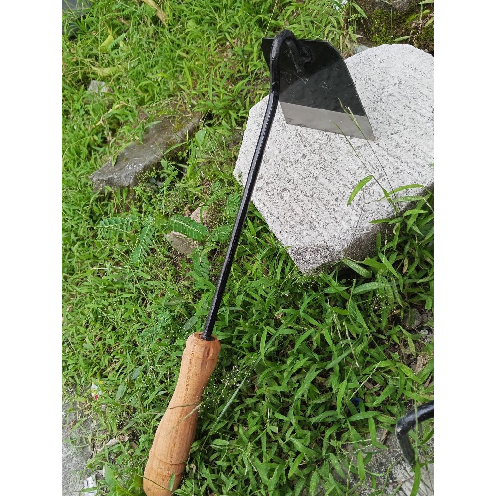 cangkul kecil mini gagang kayu serbaguna pacul taman pacul rumput ukuran mini