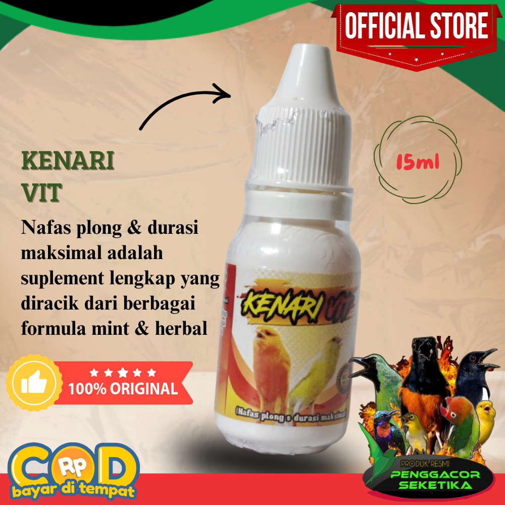 Kenari VIT Vitamin Burung Kenari Nafas plong durasi maksimal Suplemen Burung