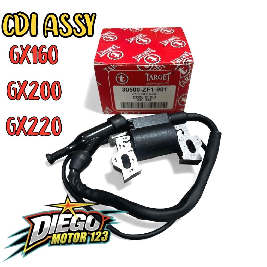 TARGET GX160 CDI - koil - ignition coil mesin pengerak dan genset GX200 GX220 5,5HP 6,5HP 7,5HP 3500
