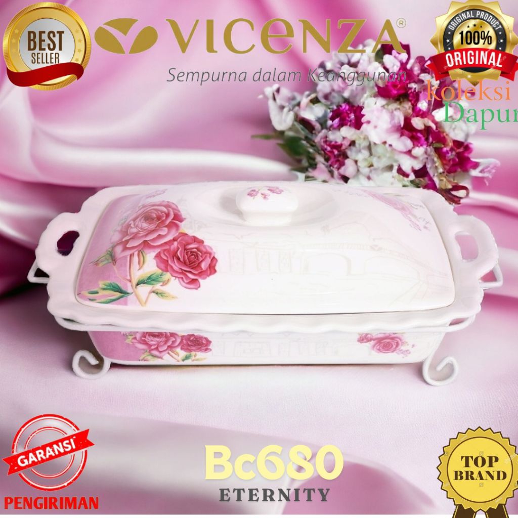 Food Warmer VICENZA BC680 ETERNITY, wadah saji penghangat makanan 2000ml, prasmanan Vicenza, prasman