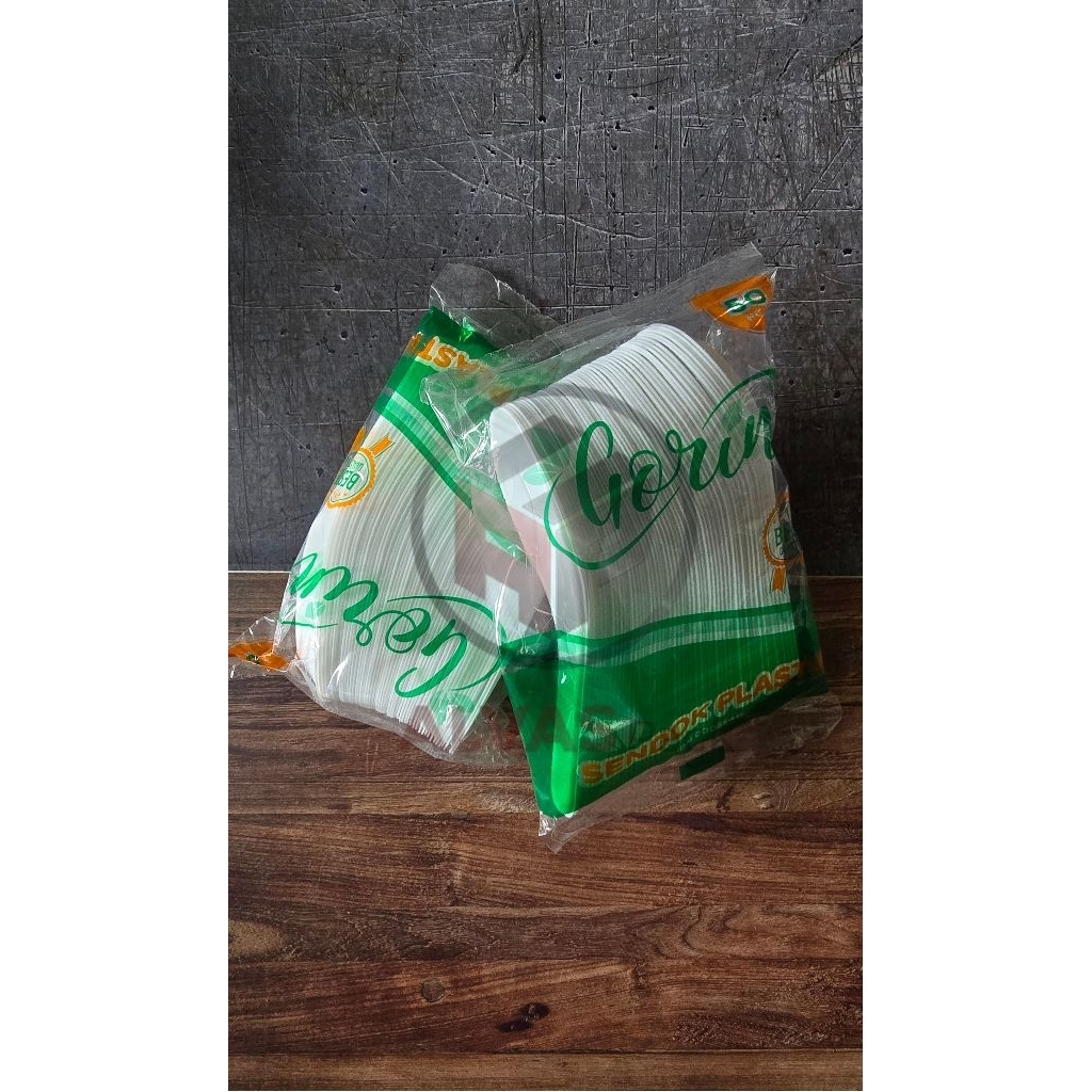 Sendok Bebek Plastik Putih Gorin