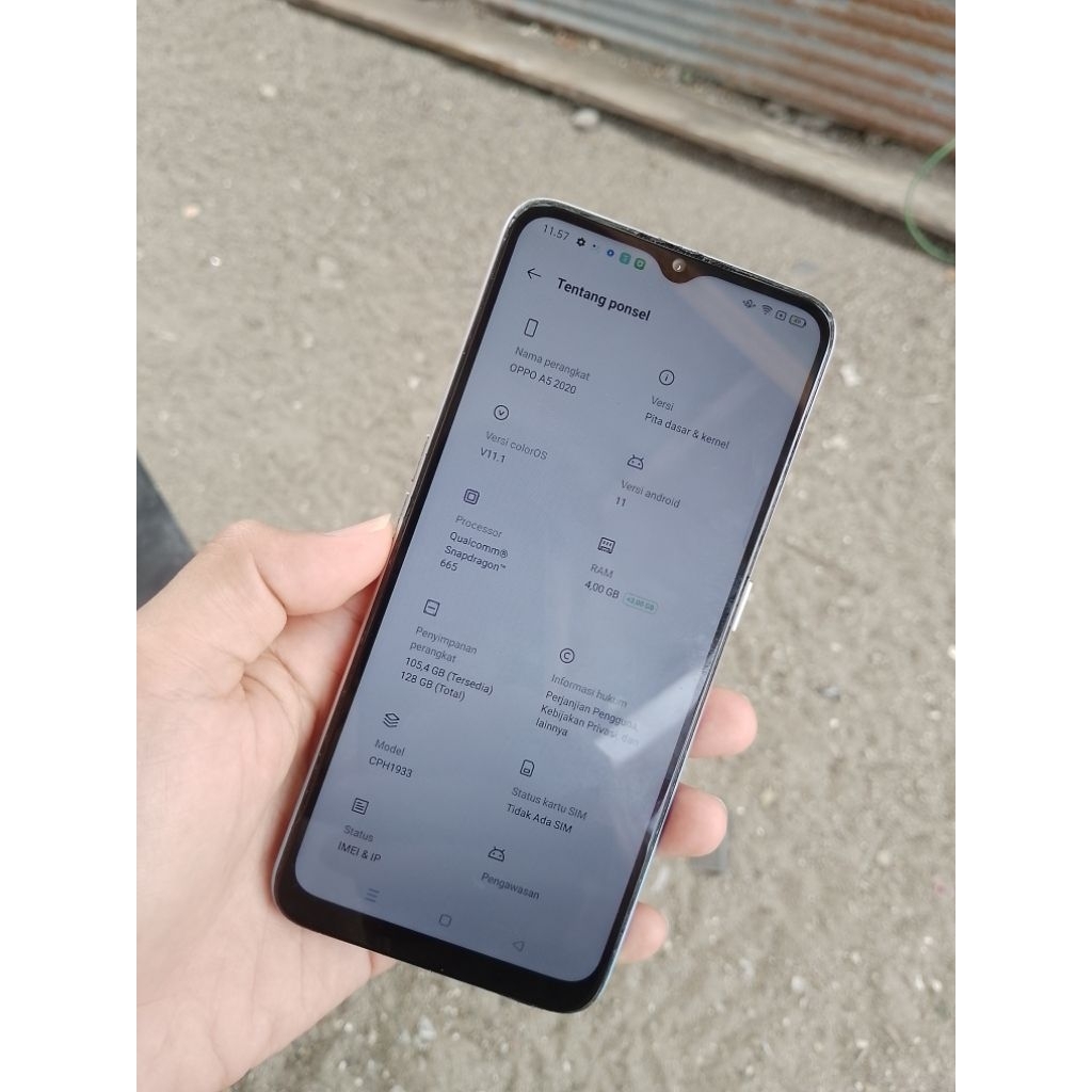 Oppo A5 2020 Ram 4+3 / 128gb