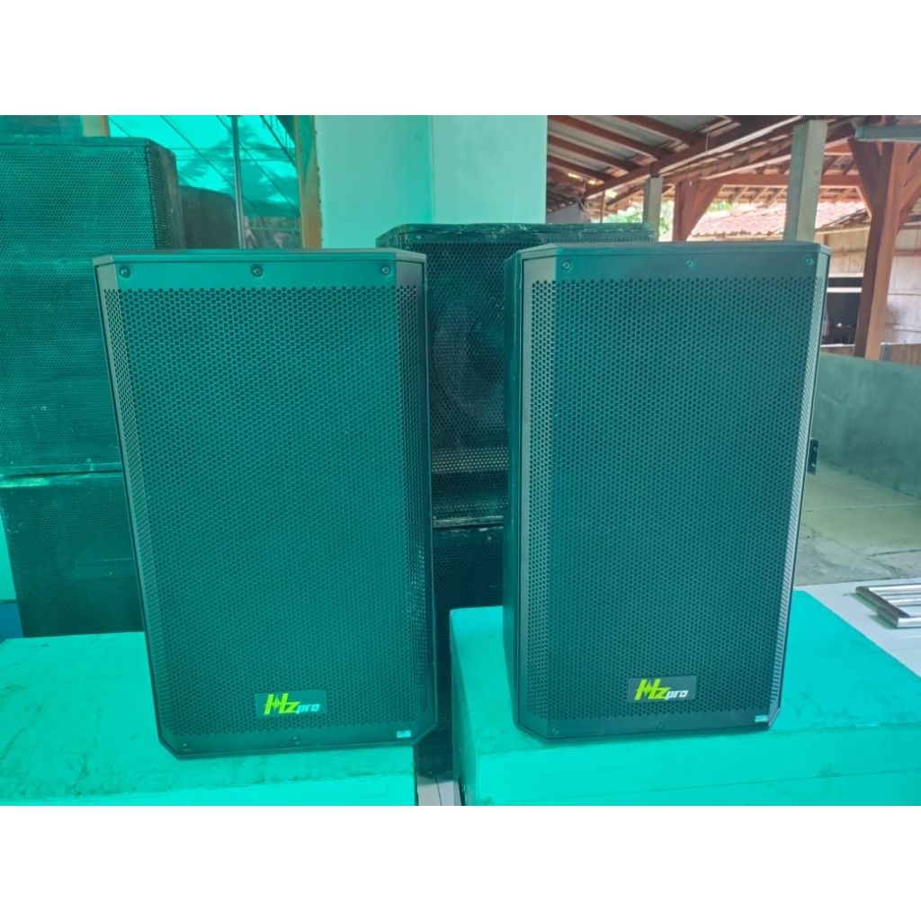 Speaker aktif HZ pro A 15AX 500watt harga 2 unit kondisi second josjis