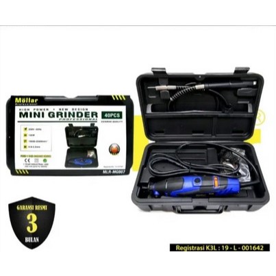 Mini Grinder Set 40pcs Bor Tuner Gerinda Mini Multifungsi dengan Aksesoris Lengkap