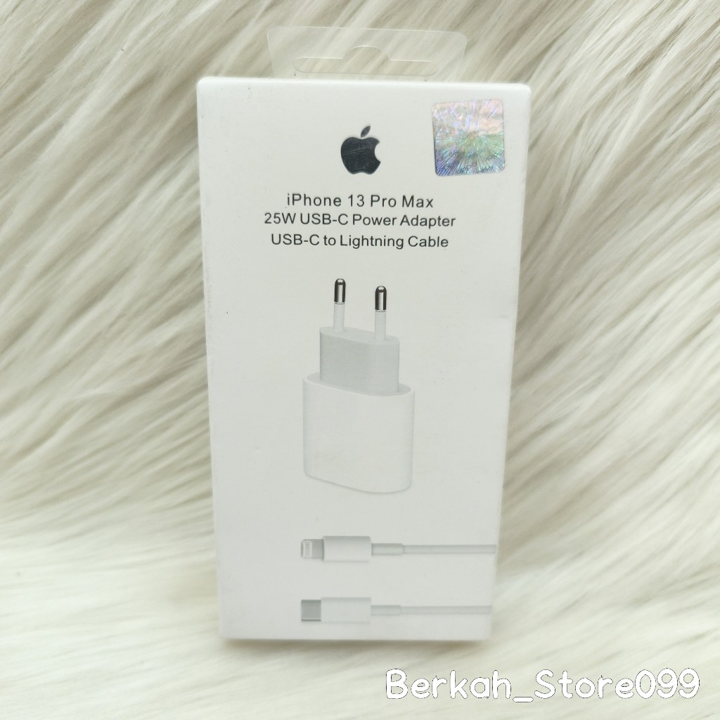 Charger Iphone 25W Kit Kabel Type C To Lightning Segel Ori