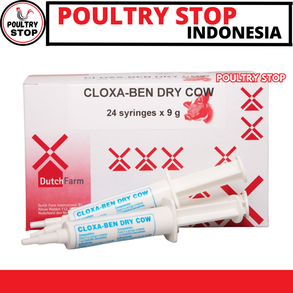 CLOXA BEN DRY COW 1 PCS - Obat Mastitis Ternak Sapi Kambing Perah Fase Kering Kandang MIRIP DEPOLAC