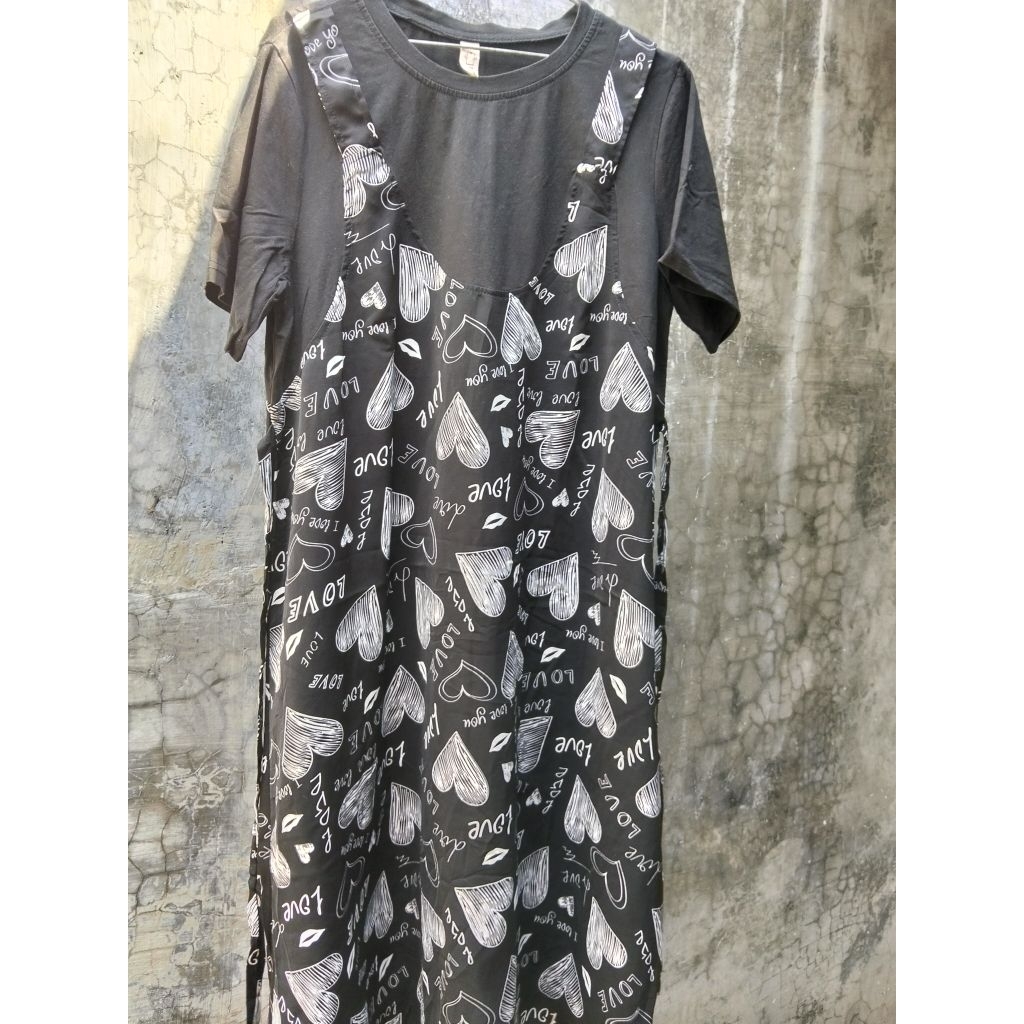 DRESS KAOS KOMBINASI PRILOVED