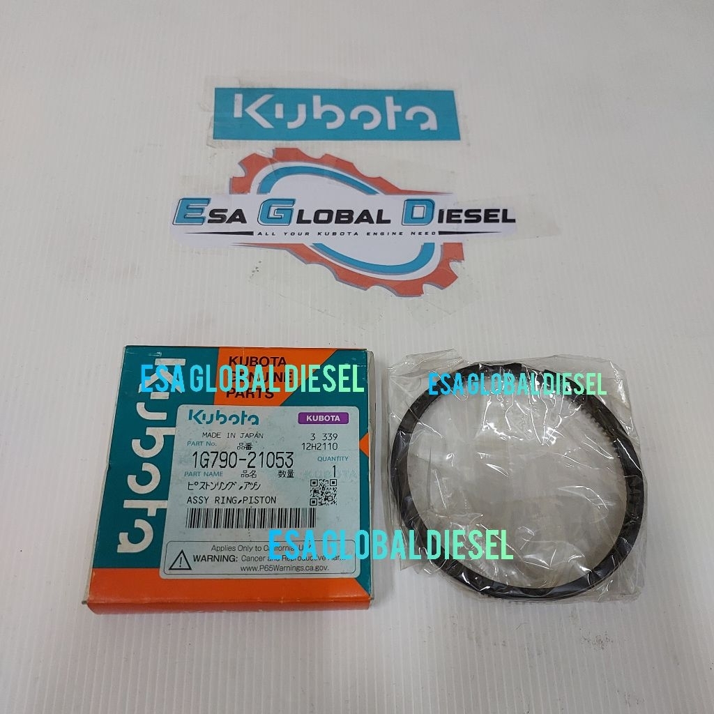 ASSY RING PISTON STD KUBOTA D1703-M, D1803, V2203-M, V2403-CR, V2403-M 1G790-21053
