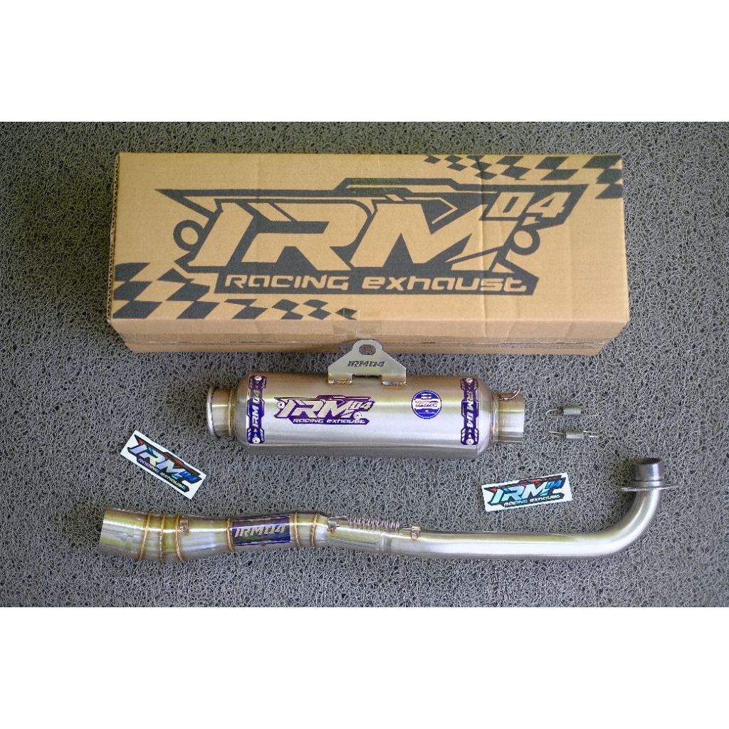 Knalpot supra x 125 supra fit revo grand blade knalpot racing original irm