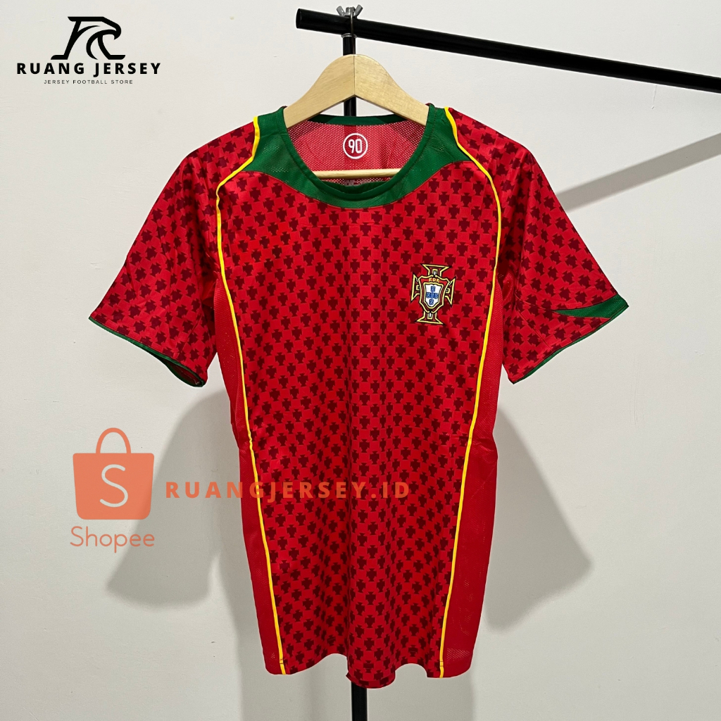 [Retro] Jersey Sepak Bola Portugal Home 2025 Pria Dewasa