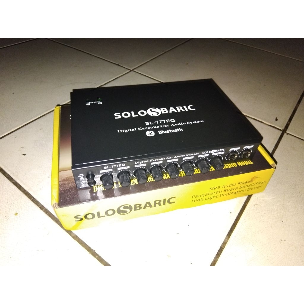 Parametrik-Preamp Equalizer Solo S Baric SL-777EQ [MP3 STEREO KARAOKE BLUETOOTH] Karaoke Mobil