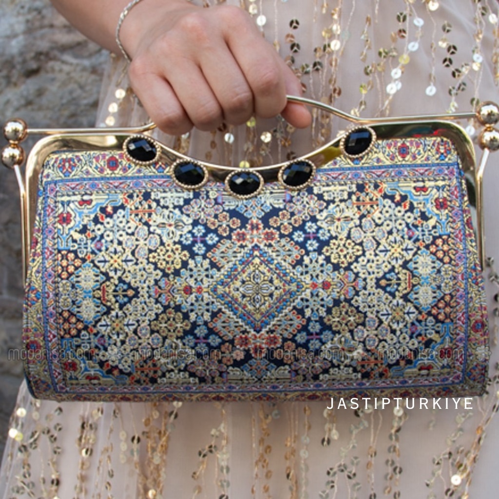 Tas Pesta Turki Asli Selempang Wanita | Tas Tangan Kondangan Etnik Original Turki Oleh Haji Umroh