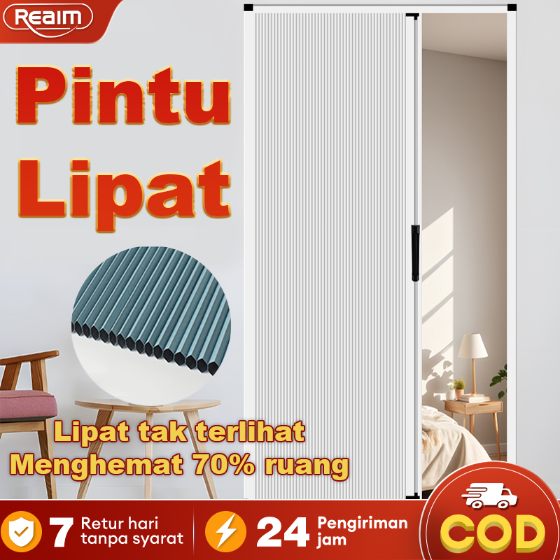 Pintu Lipat PVC Berbentuk Sarang Lebah 200x80/200x70 cmPintu Kamar MandiPintu Kamar TidurPintu Geser