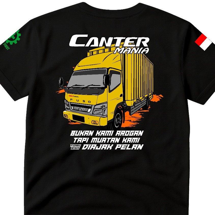 Kaos Truk Canter Box Canter Mania Bahan Katun DTF Premium Pakaian Unisex