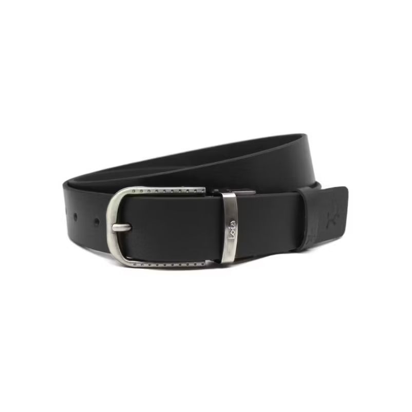 Belt Kulit B457NBL Belt Pria Gesper Ikat Pinggang Sabuk Pria Original Lois Hitam