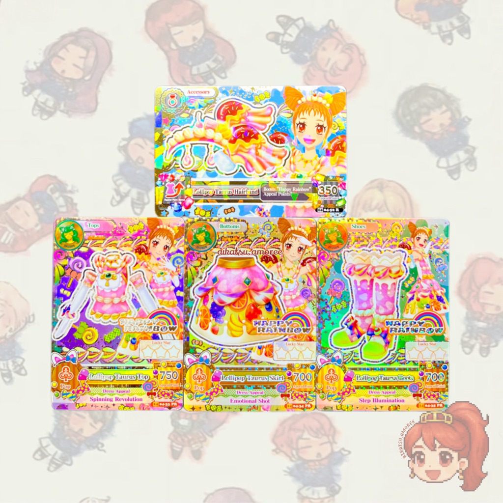 Aikatsu Premium Happy Rainbow Lollipop Otome Arisugawa