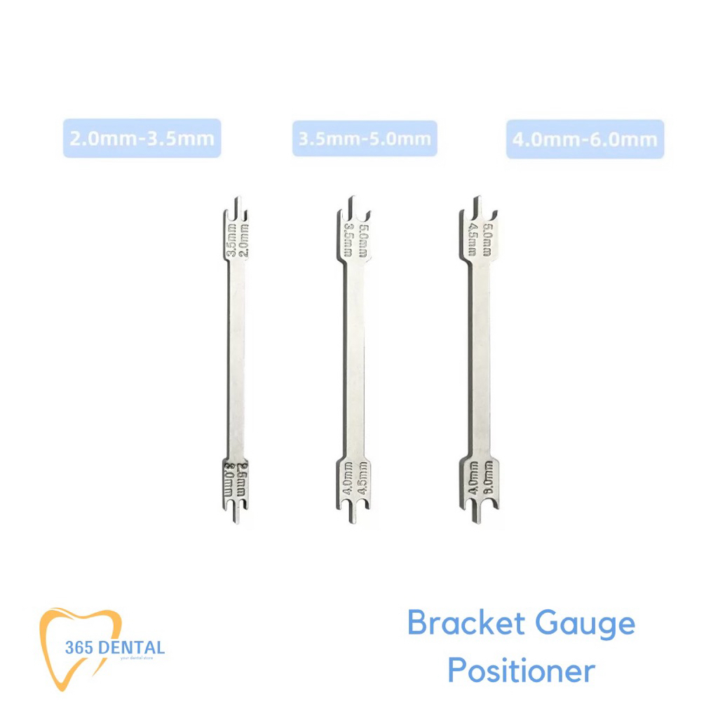 Dental Bracket Gauge Positioner Penggaris Behel Gigi Penggaris Orto Pengukur Braket Behel