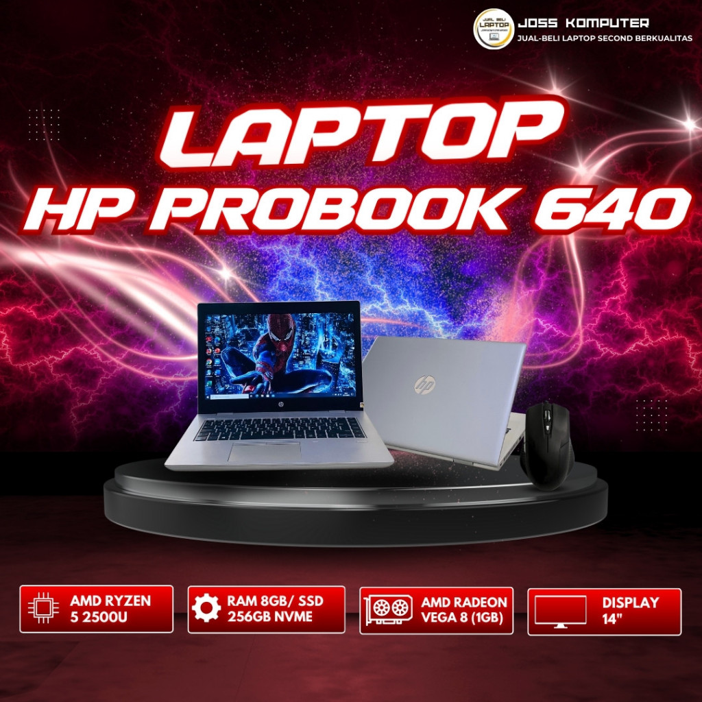 LAPTOP HP PROBOOK 640-G4 - Core i5 Gen 8/ Ram 16GB/SSD 256GB NVMe Paling Best Seller