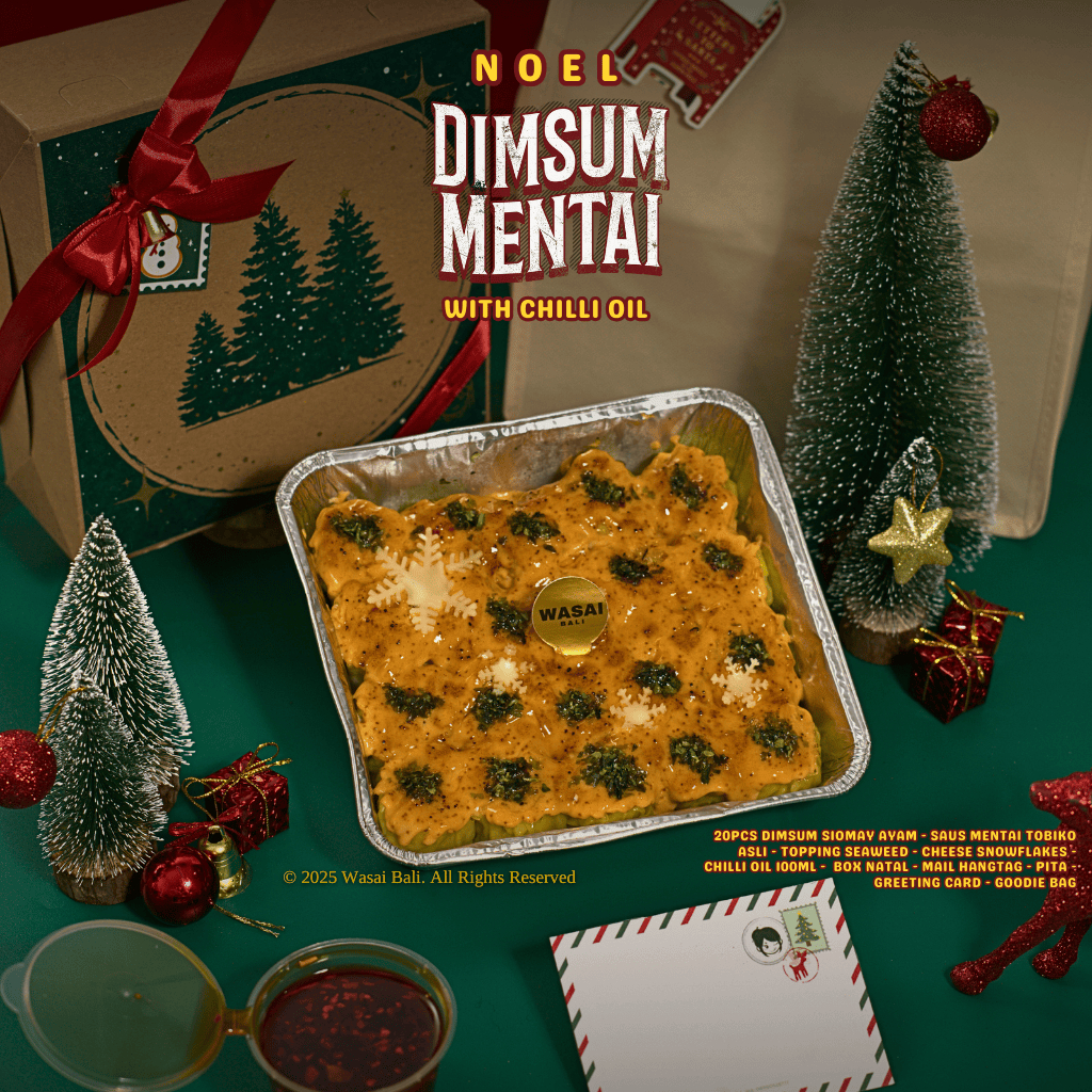 NOEL Dimsum Mentai Chilli Oil by WASAI BALI - Christmas Hampers Package Natal Hantaran Siomay Ayam P