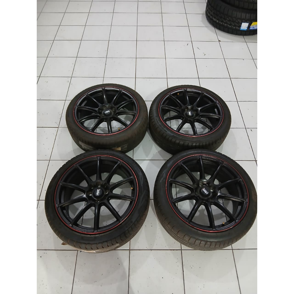 PELEK MOBIL SECOND HSR RING 17 LEBAR 7.5 | VELG MOBIL LIVINA/XENIA/VIOS/FREED DLL HSR R17X7.5 BLACK