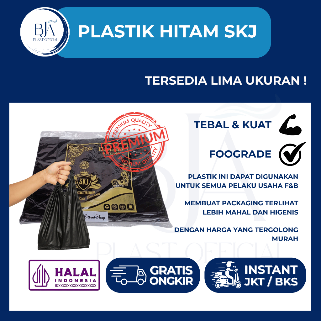 KANTONG PLASTIK KRESEK HITAM | PLASTIK KRESEK HITAM SKJ | KANTONG PLASTIK KRESEK HITAM EKONOMIS | Uk