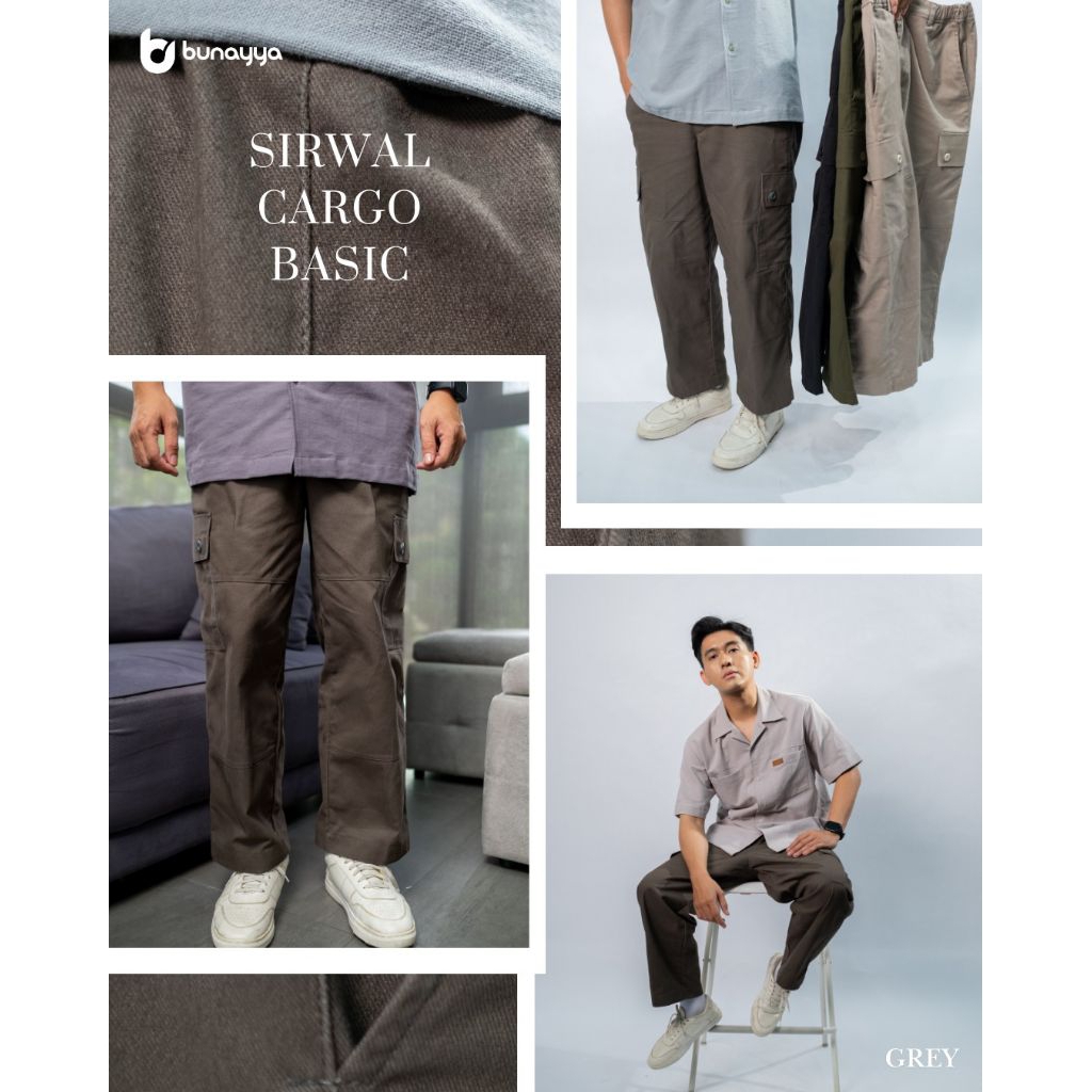 Sirwal cargo basic/sirwal cargo bunayya/sirwal cargo/celana cargo/sirwal bunayya/sirwal lebaran/cela
