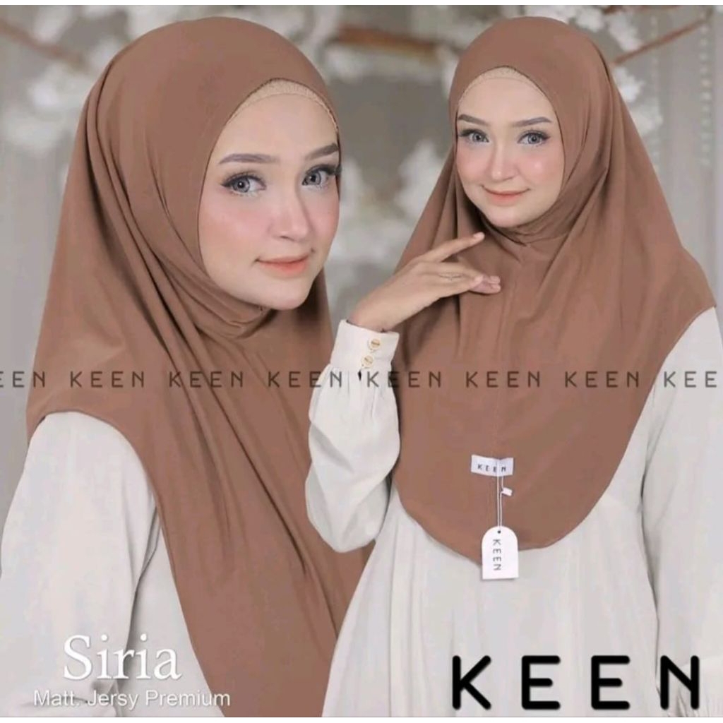 HIJAB INSTAN SIRIA NON PET MATT JERSEY PREMIUM by KEEN BEST SELLER