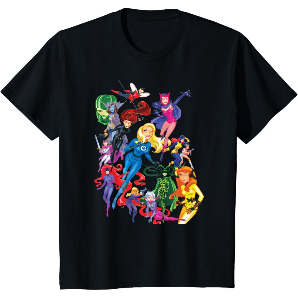 Baju kaos anak Women of Marvel Female Super Heroes T-Shirt