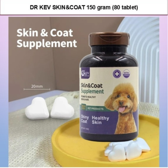 ( DR.KEV SKIN & COAT 150GRAM ) / VITAMIN BULU / HAIR & SKIN / VITAMIN KESEHATAN