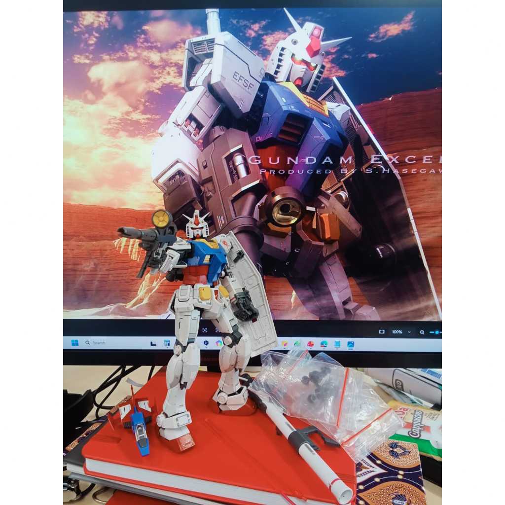 MG RX-78 Ver 3.0 1/100 Bandai Original – Gundam Gunpla Second Built Up