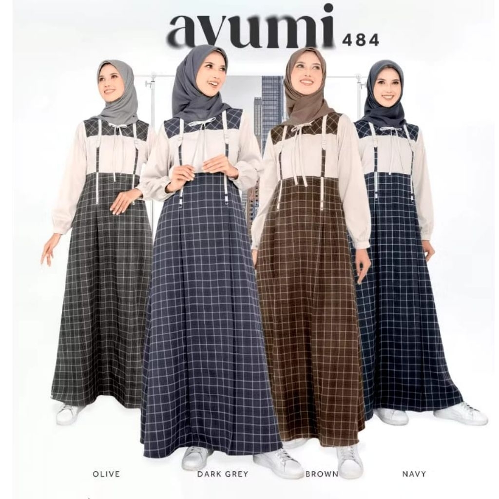 GAMIS ETHICA AYUMI 484 BANYAK WARNA_GAMIS ETHICA DISKON TERMURAH_GAMIS ETHICA SIMPEL TERBARU