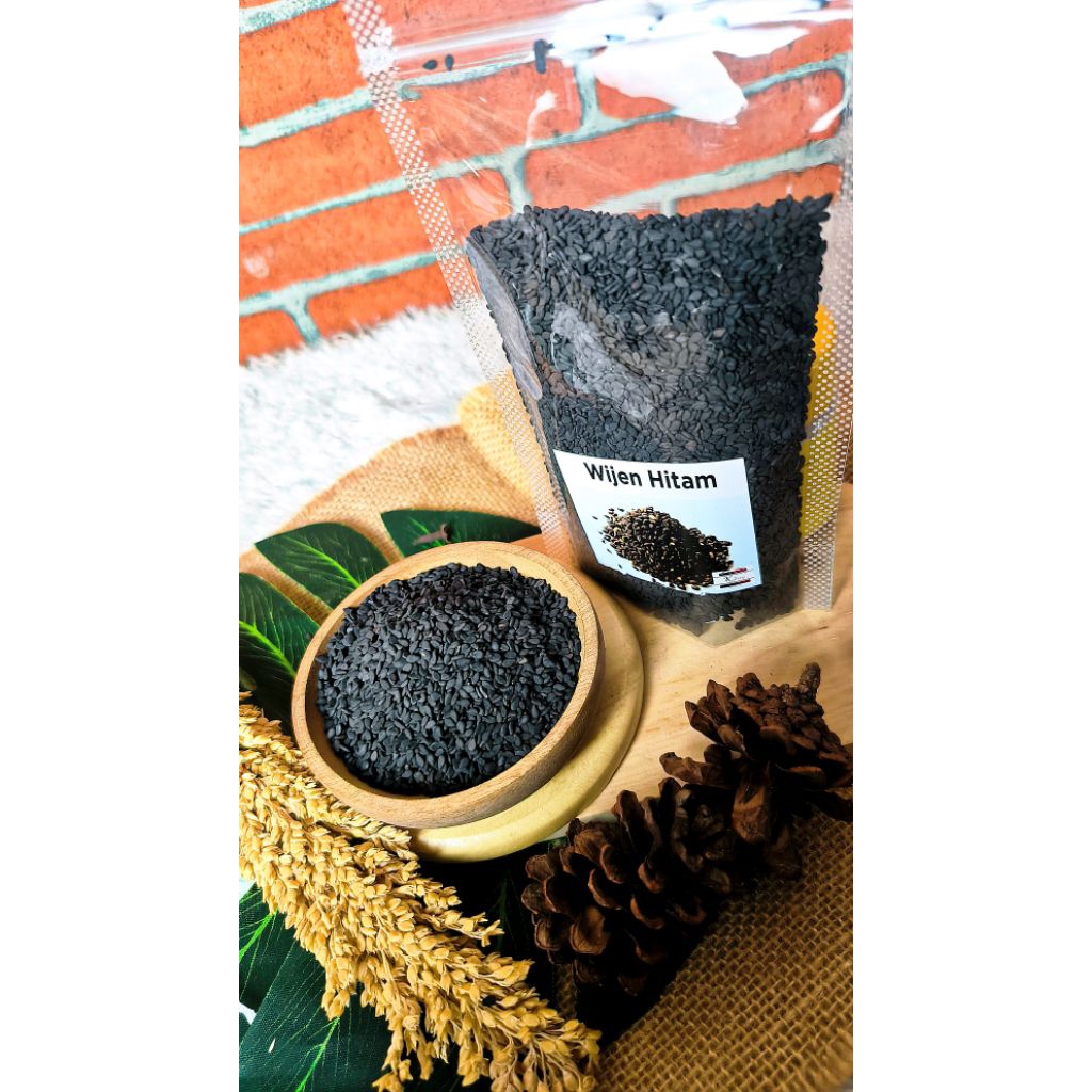 Biji Wijen Hitam Halal 50/100 Gr Best Seller -