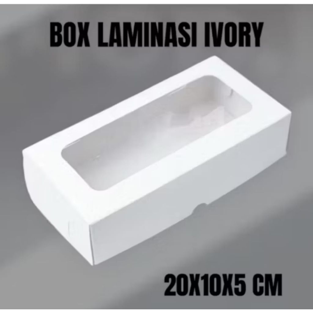 Dus 20x10x5 cm Kraft & Putih