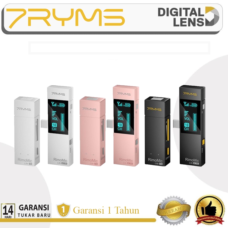7RYMS RimoMic Lite UC Type-C Wireless Microphone Garansi Resmi