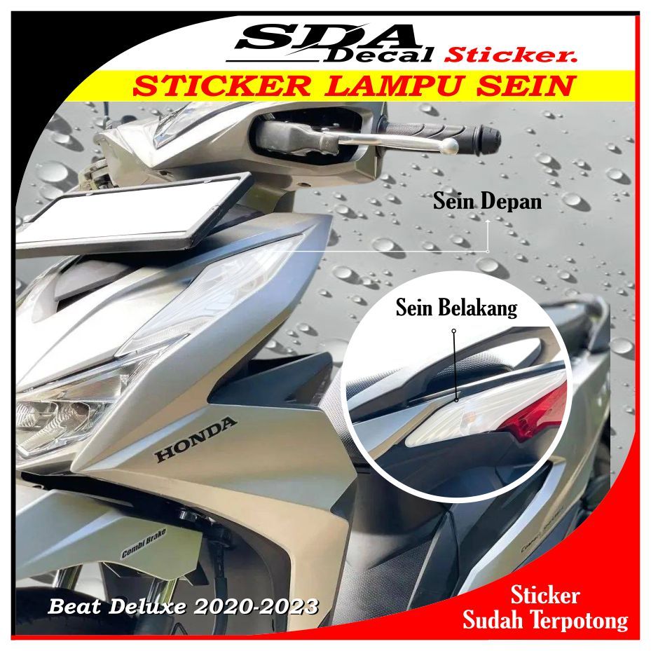 Stiker Lampu Sein Beat Deluxe 2020-2023 | Stiker Lampu Sein Beat Deluxe |  Stiker Pelindung Lampu Se