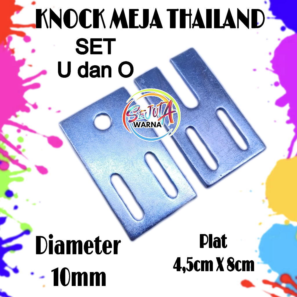 KNOCK THAILAND U dan O SET 10MM REGISTER MEJA SABLON
