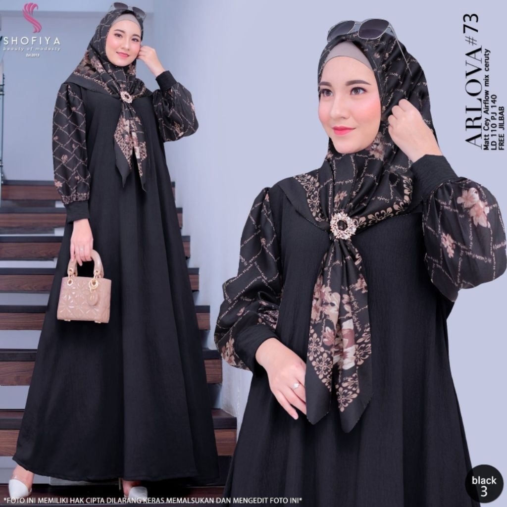 ARLOVA SET JILBAB JUMBO BY SHOFIYA